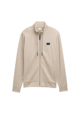 TOM TAILOR 7792, Drapp Cipzáros Pulóver