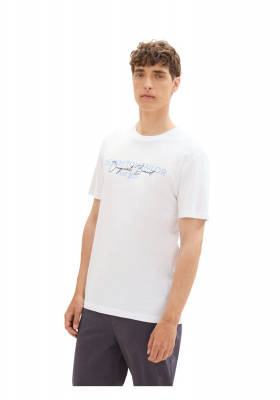 TOM TAILOR DENIM 3491, Fehér1 Rövid Ujjú Póló