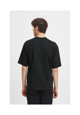 CASUAL FRIDAY Tue 4804, Fekete Rövid Ujjú Póló