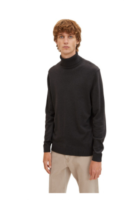 TOM TAILOR 2304, Szürke Kötött Garbo Pulóver