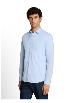TOM TAILOR DENIM 2281, Világoskék Hosszú Ing
