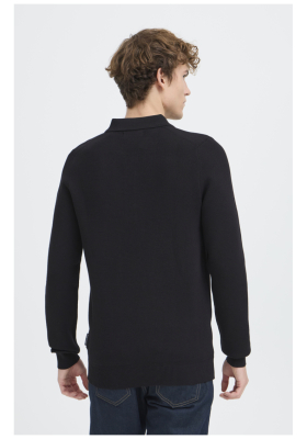 CASUAL FRIDAY Abel 6023, Fekete Kötött Pulóver