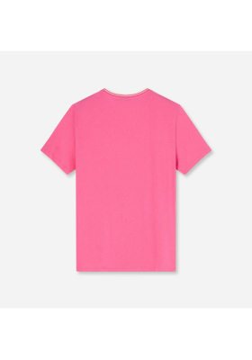 OLYMP 5610, Pink Pamut/Len Kevertszálú Rövid Ujjú Póló 