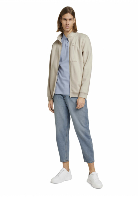 TOM TAILOR DENIM Basic 4106, Kék Rövid Ujjú Ingpóló