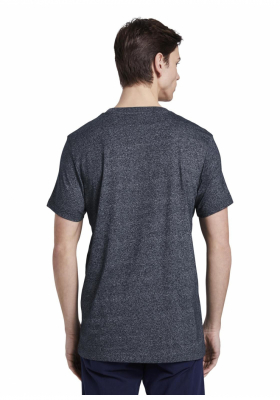 TOM TAILOR DENIM Structured Fotoprint 7765, Kék Rövid Ujjú Póló