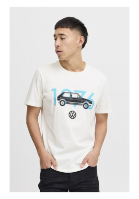 BLEND 7523, VW Törtfehér Rövid Ujjú Póló