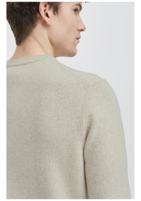 CASUAL FRIDAY Karl 3970, Világos Bézs Kötött Gyapjú Pulóver, NOOS