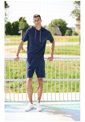 BLEND Sweat 3904, Kék Jogging Rövidnadrág