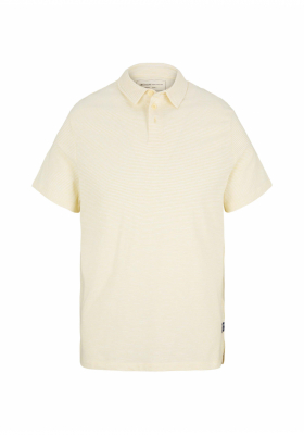 TOM TAILOR DENIM Jersey 0644, Sárga Rövid Ujjú Ingpóló