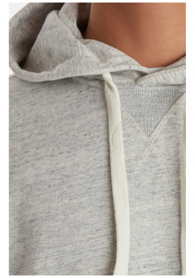 BLEND Alton 6980, Világosszürke Kapucnis Pulóver