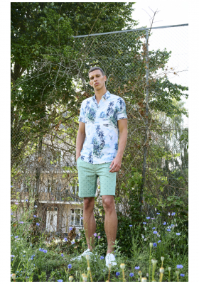 BLEND Woven 3961, Zöld Chino Rövidnadrág