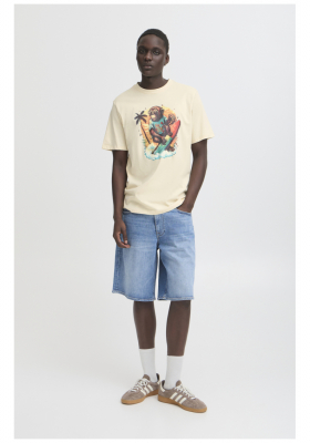 BLEND Jessy 8281, Homokszínű Rövid Ujjú Póló