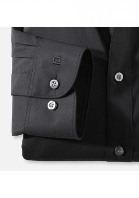 OLYMP Level Five 7060, Fekete Hosszú Ujjú Ing Body fit, New York Kent