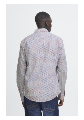 BLEND 7213, Mintás Fehér Hosszú Ujjú Ing