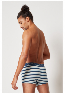 SKINY Cotton Multipack 6487, Multikolor Csíkos Boxerernadrág, Dupla Csomag