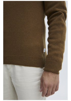 CASUAL FRIDAY Karl 3970, Barna Kötött Gyapjú Pulóver, NOOS