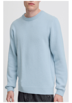 CASUAL FRIDAY Karl 3970, Világoskék Kötött Gyapjú Polóver NOOS