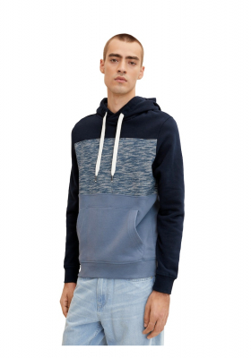 TOM TAILOR 2925 Kék Kapucnis Pulóver