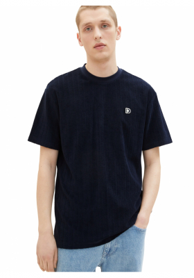 TOM TAILOR DENIM 6458, Sötétkék Rövid Ujjú Póló