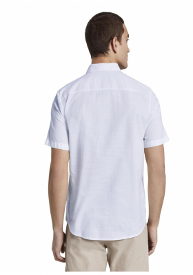 TOM TAILOR 0008, Fehér Rövid Ujjú Ing