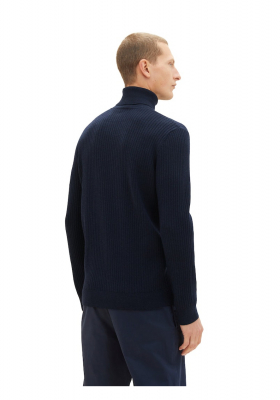 TOM TAILOR 9694, Kék Kötött Garbo Pulóver