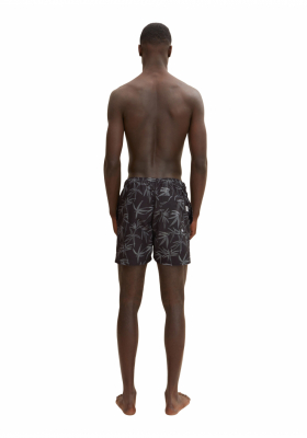 TOM TAILOR DENIM Palm Trees 9970, Fekete Szörfnadrág
