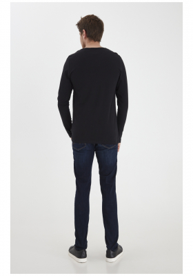 CASUAL FRIDAY Theo 3726, Fekete Hosszú Ujjú Póló, NOOS