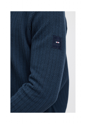 FQ1924 Kyle 0571, Sötétkék Kötött Pulóver 