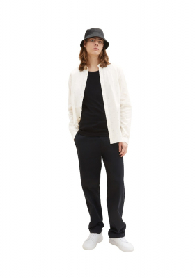 TOM TAILOR DENIM Smiley 4918, Fehér Hosszú Ujjú Ing