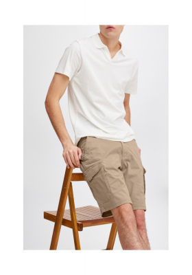 CASUAL FRIDAY Paul 5146, Homokszínű Cargo Rövidnadrág