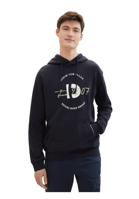 TOM TAILOR DENIM 0506, Kék Kapucnis Pulóver