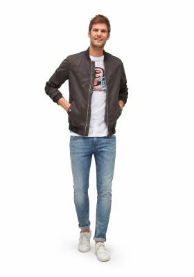 TOM TAILOR DENIM Division 3338, Fehér Rövid Ujjú Póló