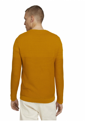 TOM TAILOR Modern 6492, Barna Kötött Pulóver