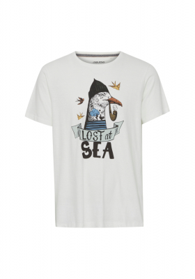 BLEND 5344, Fehér, Nyomtatott Rövid Ujjú Póló