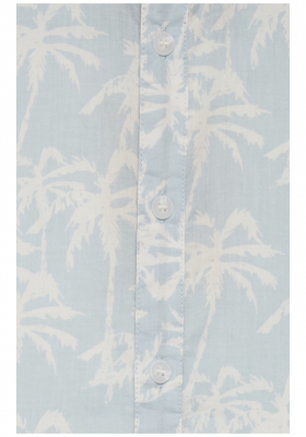 BLEND 8214, Kék Rövid Ujjú Ing, Slim fit