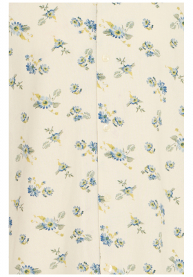 CASUAL FRIDAY Wesley 5481, Bézs Virágmintás Rövid Ujjú Ing