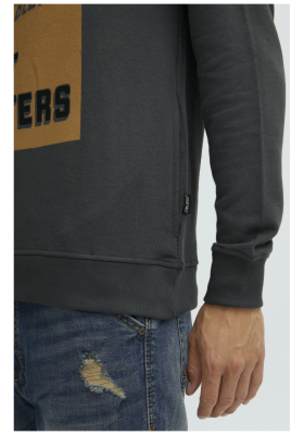 BLEND What 4285, Szürke Kapucnis Pulóver