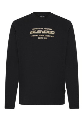 BLEND Leonardo 1155, Fekete Hosszú Ujjú Póló