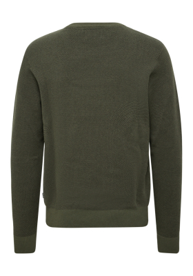BLEND Baal 2134, Zöld Kötött Környakú Pulóver