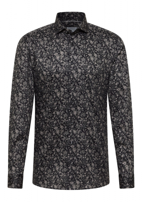 ETERNA Slim Fit 1070, Szürke Mintás Hosszú Ujjú Ing