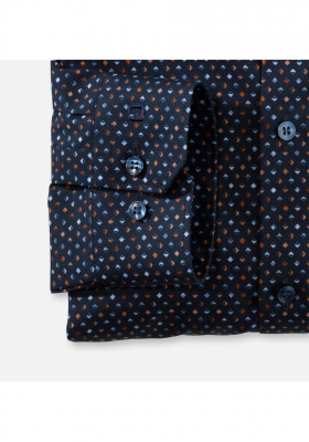 OLYMP No. Six 24/Seven 2548, Barna Hosszú Ujjú Ing, Super slim, Urban Kent