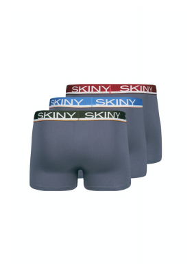 SKINY Cotton Multipack 6841, Szürke Boxernadrág,Tripla Csomag