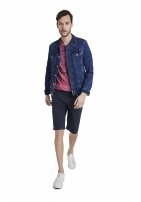 TOM TAILOR Chino Shorts 6045, Kék Chino Rövidnadrág