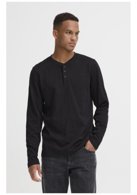 BLEND Ibrat 0029, Fekete Hosszú Ujjú Póló