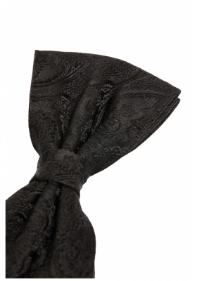 ETERNA 9448, Fekete Paisley Mintás Selyem Csokornyakkendő 