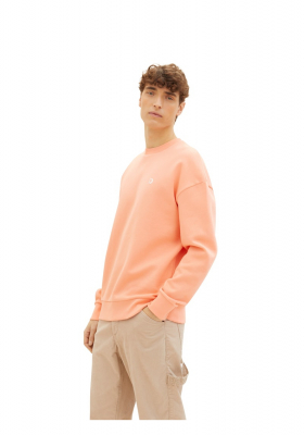 TOM TAILOR DENIM 1243, Korallszínű Hosszú Ujjú Pulóver