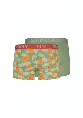 SKINY Cotton Multipack 6487, Green Papaya Boxeralsó, Dupla Csomag