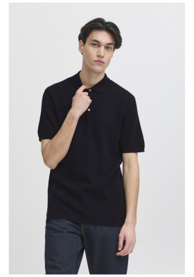 CASUAL FRIDAY Karl 5091, Sötétkék Rövid Ujjú Pulóver