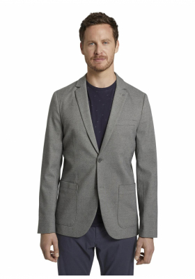 TOM TAILOR Dobby 0228, Szürke Zakó