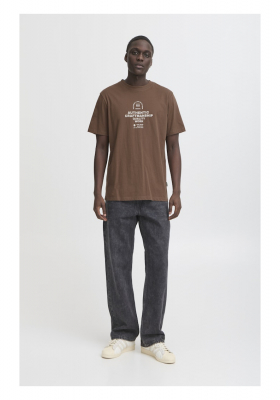 BLEND Jesper 8279, Barna Rövid Ujjú Póló